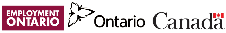 Logos for Employment Ontario, Government of Ontario and Government of Canada
